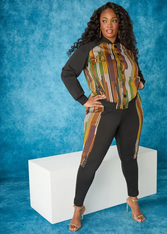 Striped Track Pants sold by Ashley Stewart