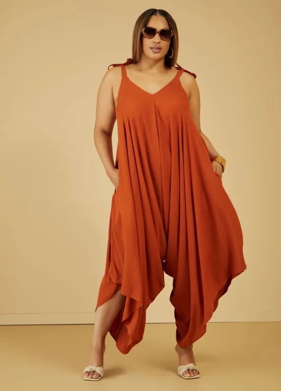 Cropped Harem Jumpsuit made by Ashley Stewart