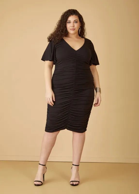 Ruched Bodycon Dress sold by Ashley Stewart