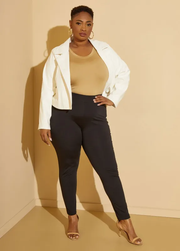 Ponte Pull On Legging made by Ashley Stewart