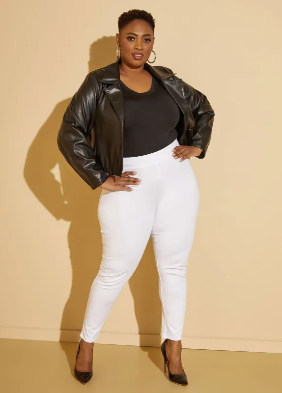 High Waist Pull On Leggings sold by Ashley Stewart