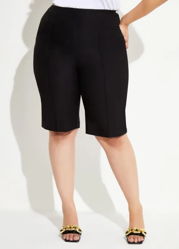 Power Twill Bermuda Shorts sold by Ashley Stewart
