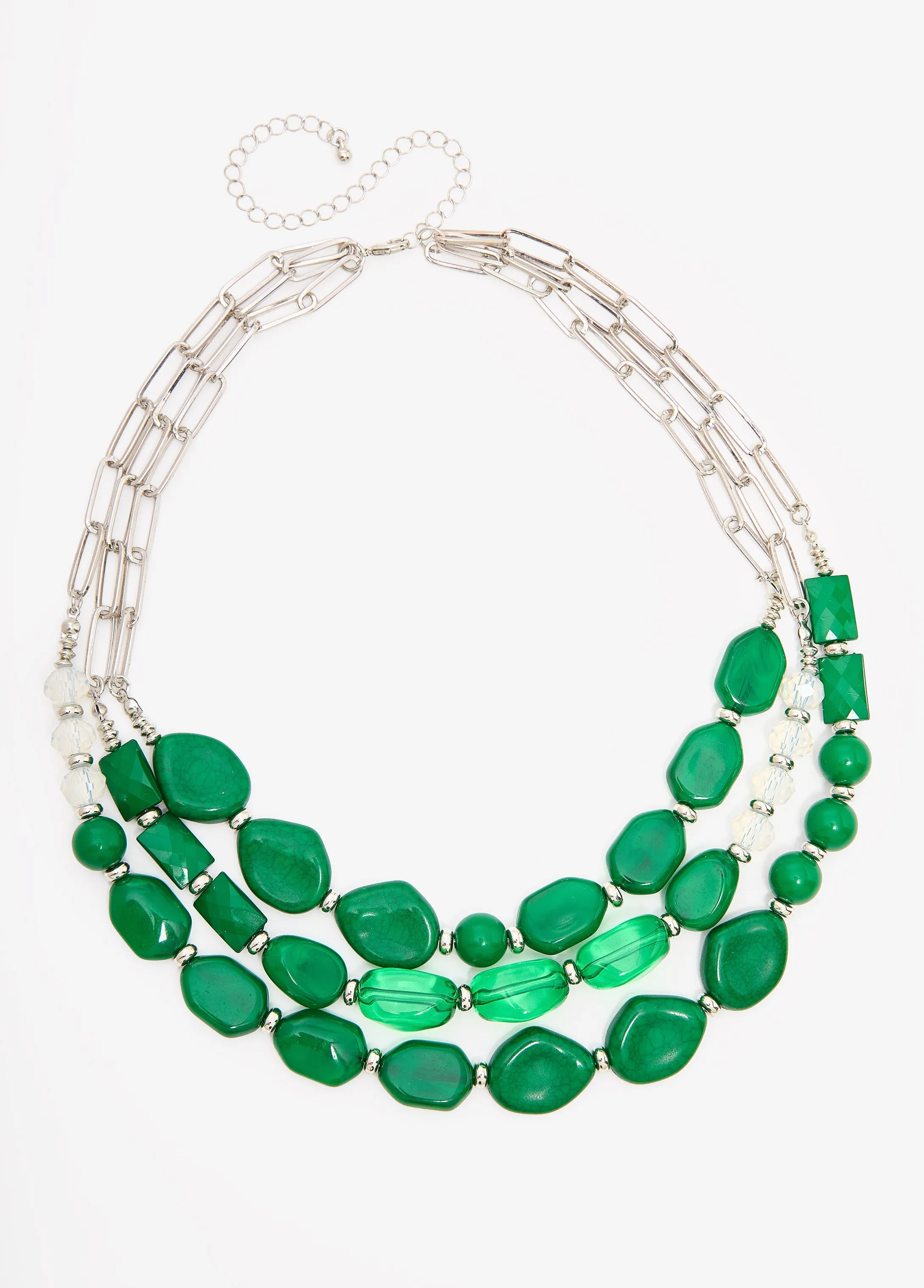 Layered Marbled Stone Necklace Set sold by Ashley Stewart