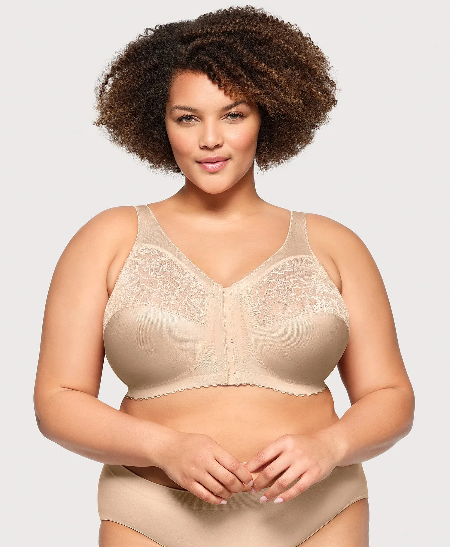 MagicLift Front-Closure Support Bra Blush sold by Ashley Stewart product image thumbnail 3