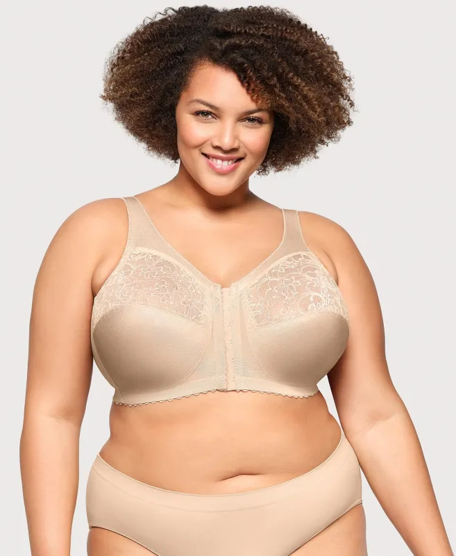 MagicLift Front-Closure Support Bra Blush made by Glamorise