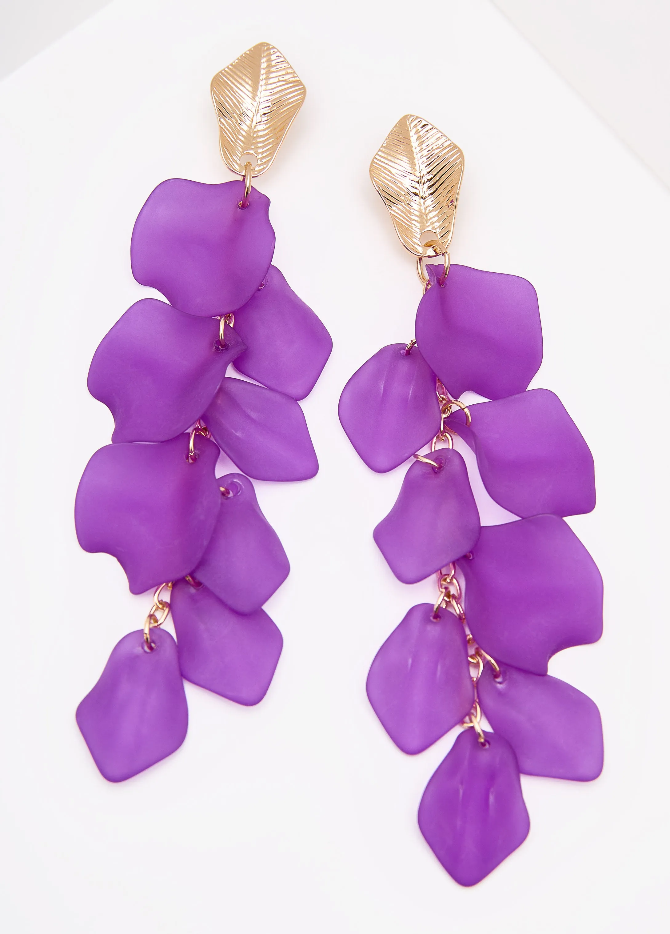 Cascading Petal Earrings sold by Ashley Stewart product image thumbnail 2