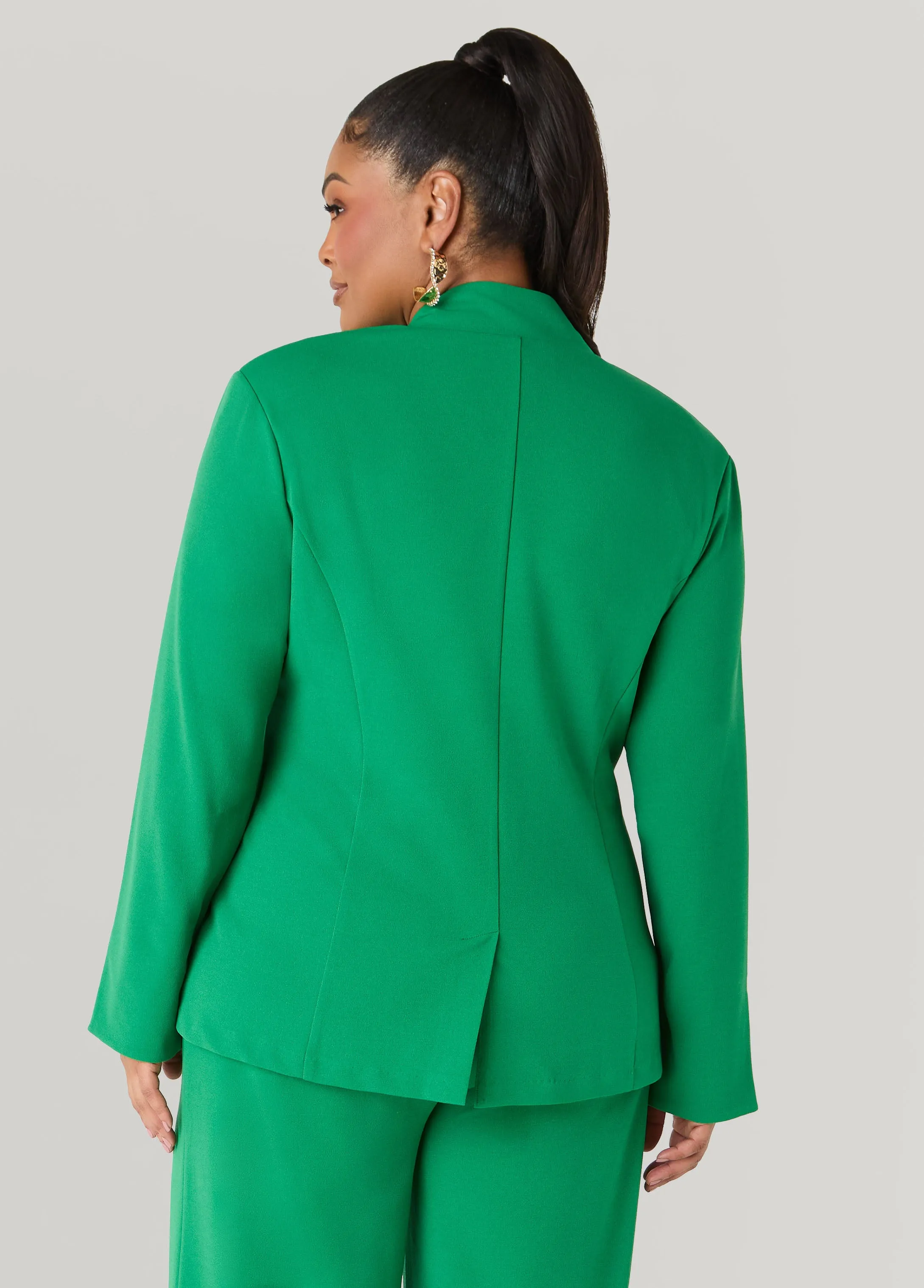 Hammered Button Blazer sold by Ashley Stewart product image thumbnail 5