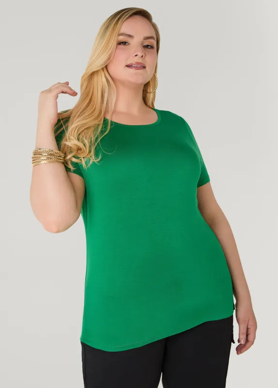 The Basic Crewneck Tee made by Ashley Stewart