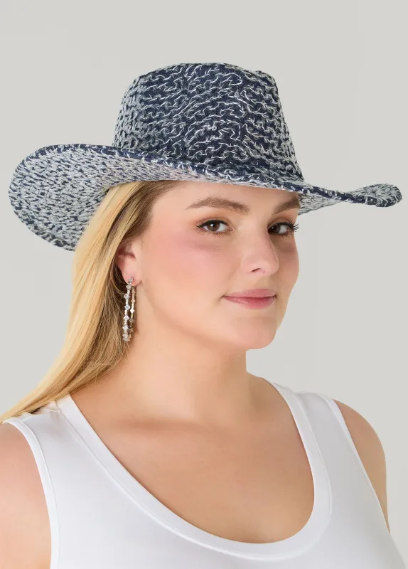 Embroidered Sequin Cowboy Hat made by Ashley Stewart