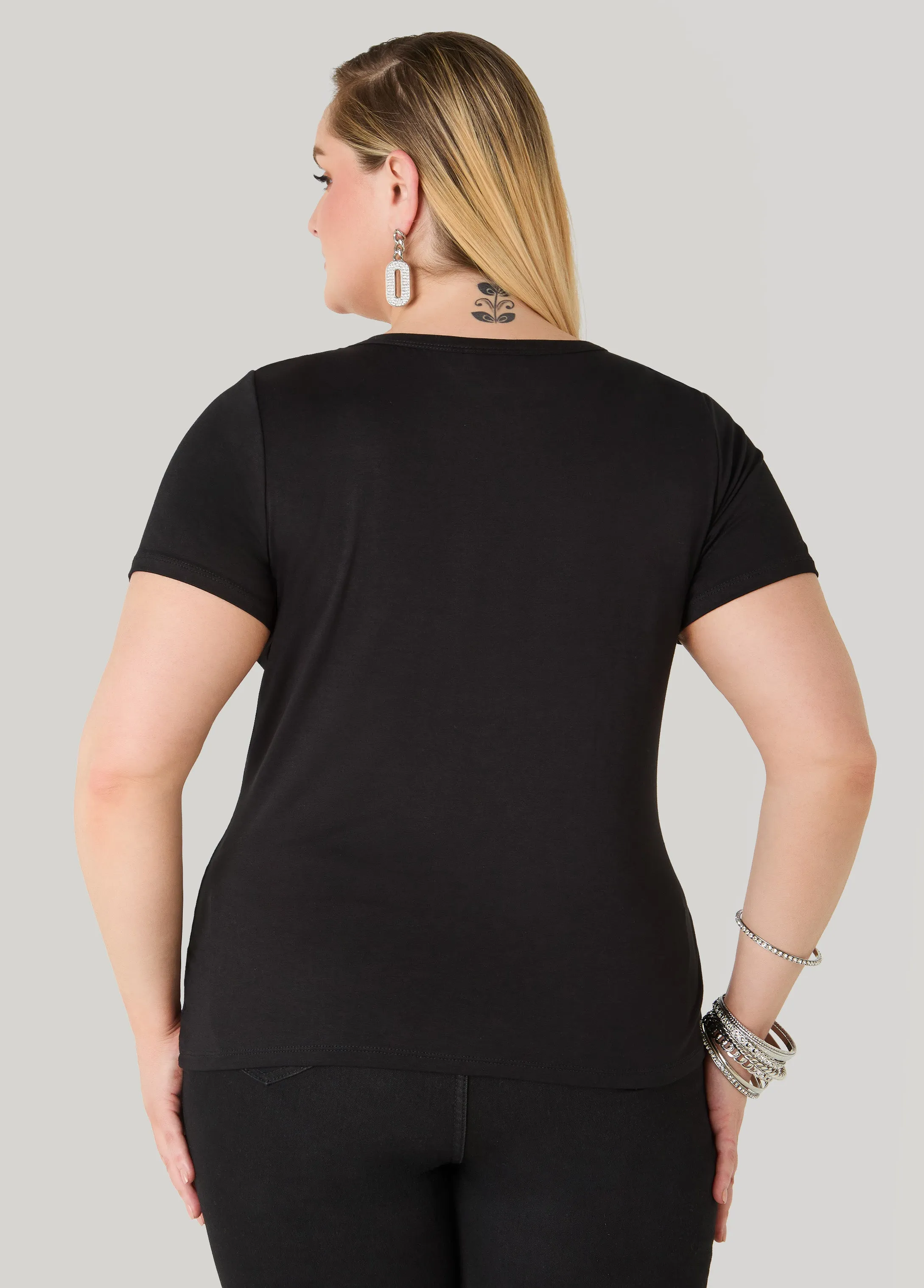 Divas Dont Do Drama Crystal Tee sold by Ashley Stewart product image thumbnail 2