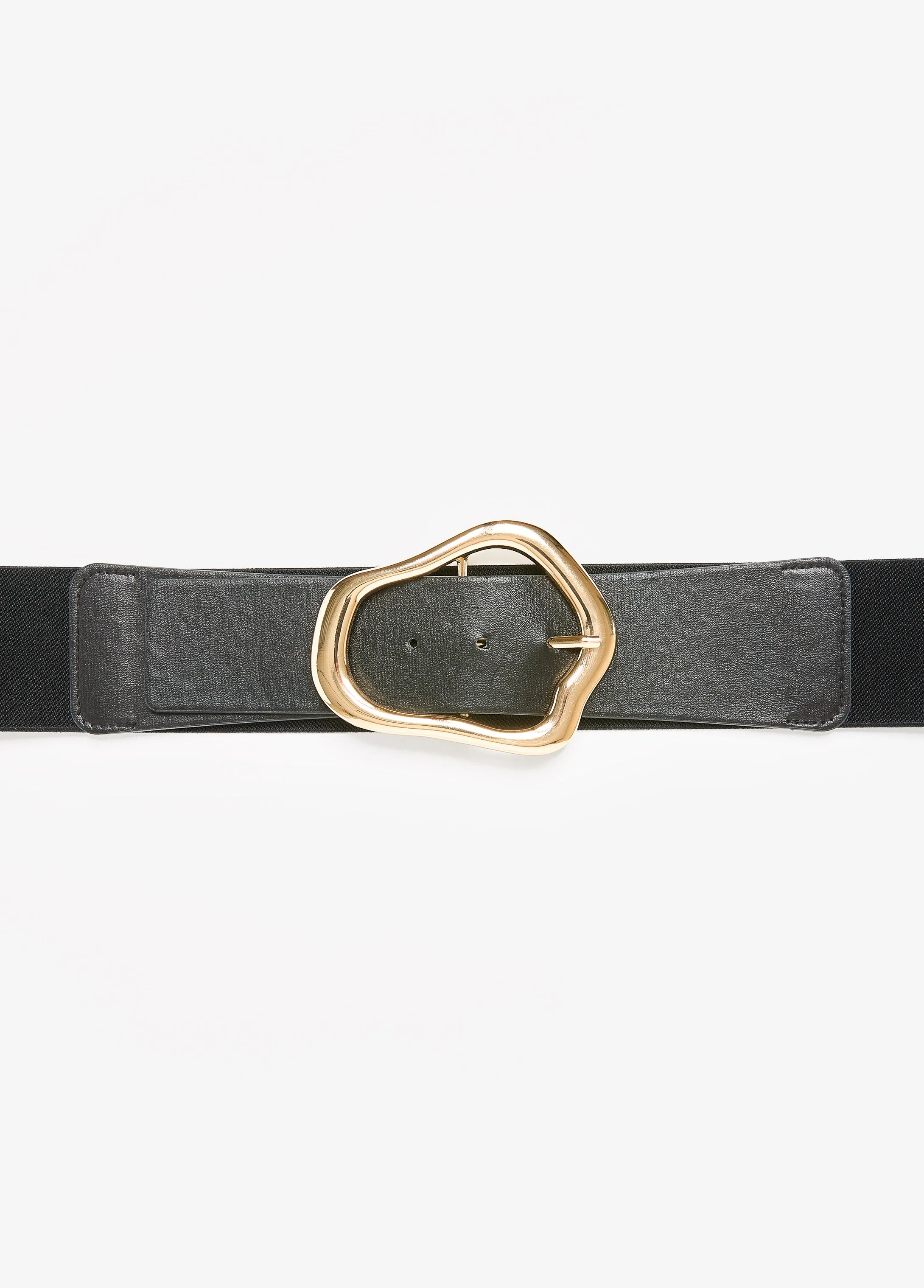 Faux Leather Sculpted Buckle Belt sold by Ashley Stewart product image thumbnail 3
