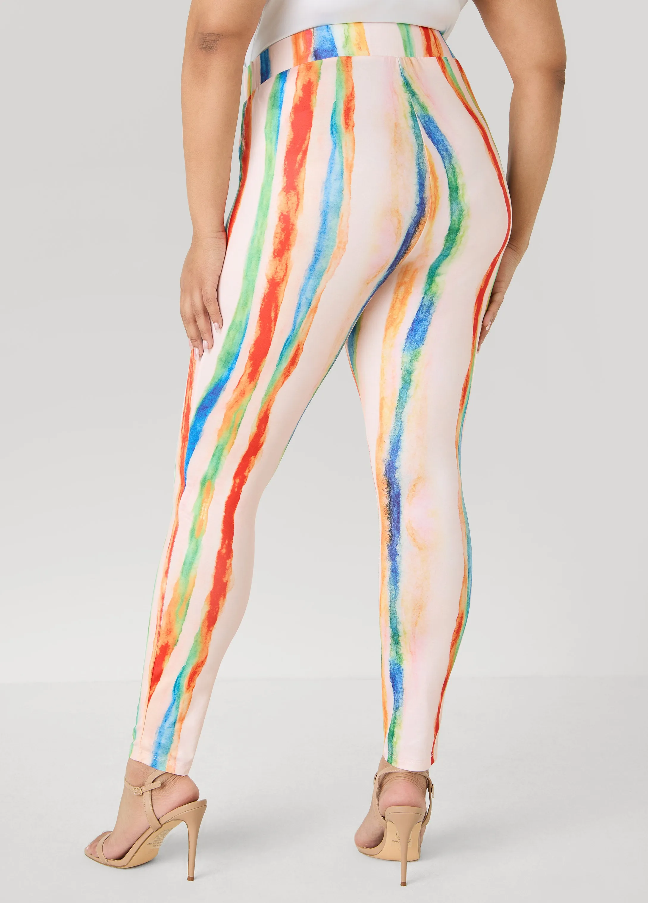 Brushstroke Striped Leggings sold by Ashley Stewart product image thumbnail 2