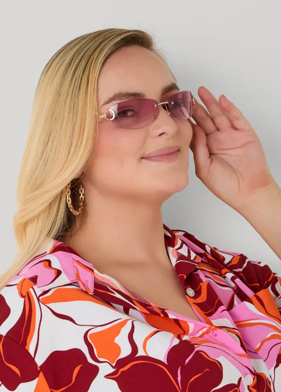 Ombre Rimless Glasses made by Ashley Stewart