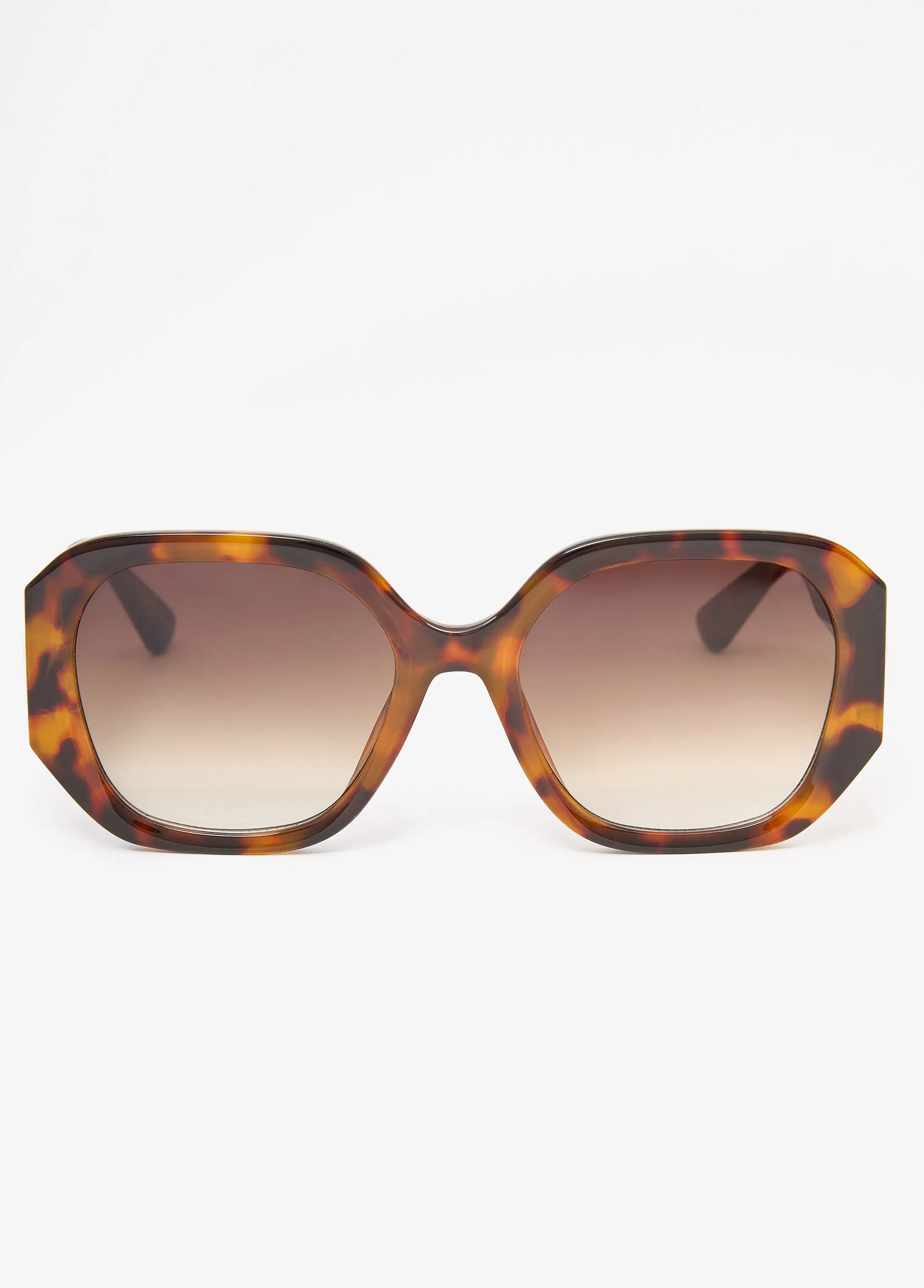 Square Tortoiseshell Sunglasses sold by Ashley Stewart product image thumbnail 3