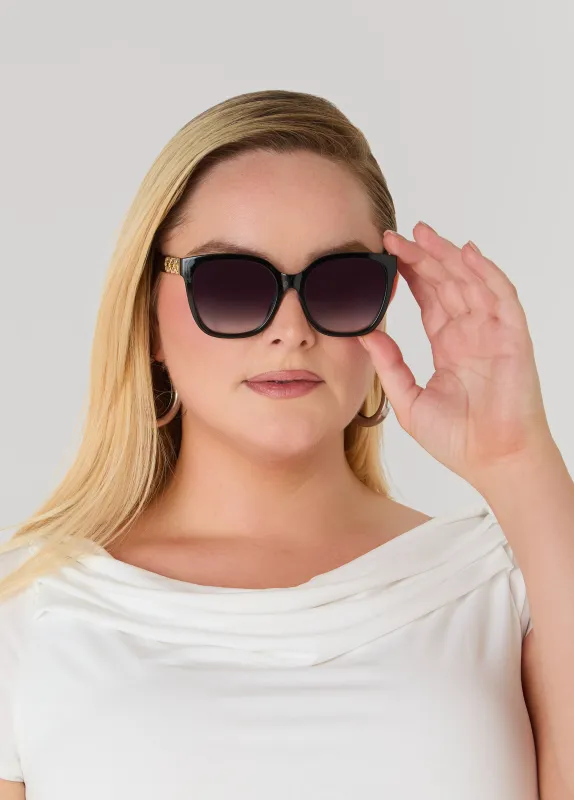 Clover Cutout Sunglasses made by Ashley Stewart
