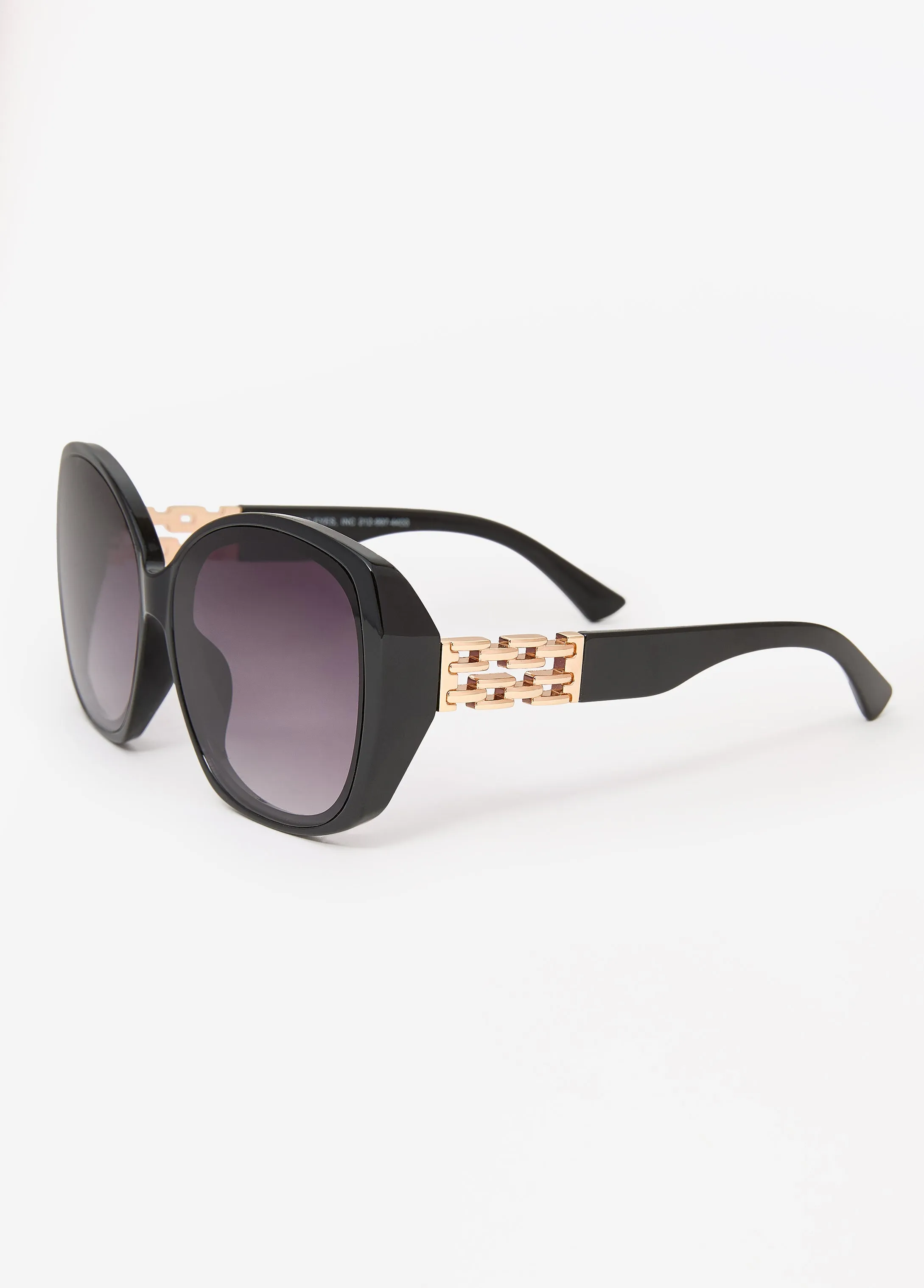 Chain Trimmed Square Sunglasses sold by Ashley Stewart product image thumbnail 2