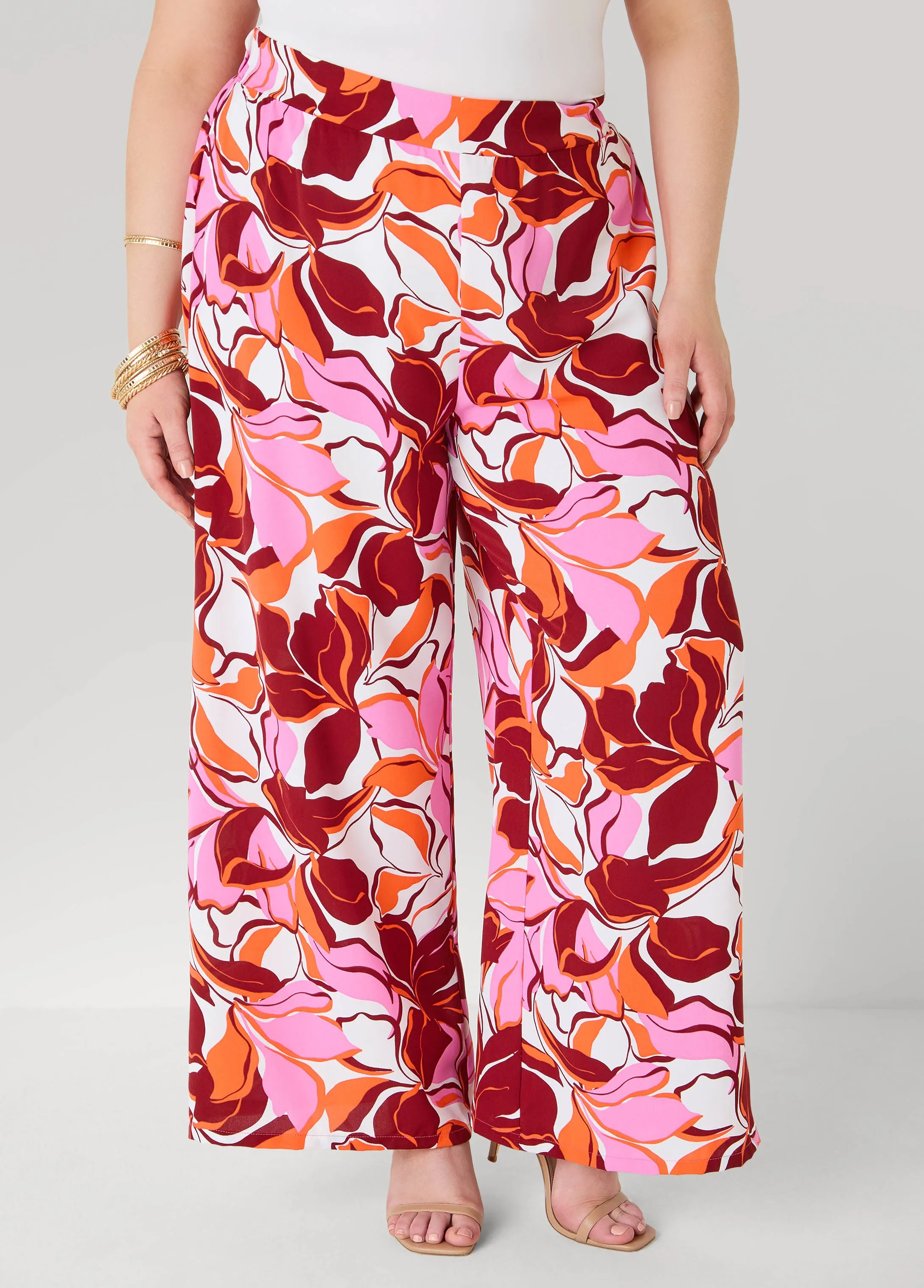 Printed High Waist Pants sold by Ashley Stewart product image thumbnail 3
