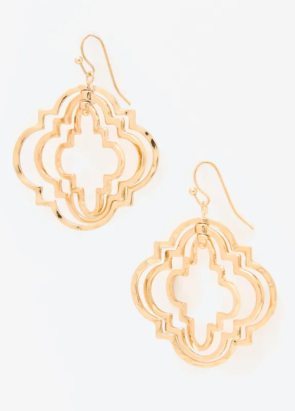 Layered Clover Earrings made by Ashley Stewart