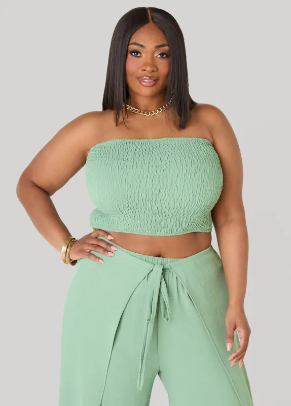 Smocked Tube Top made by Ashley Stewart