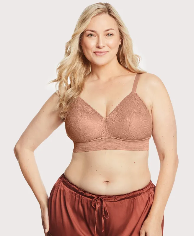 Bramour Gramercy Lace Triangle Bralette made by Glamorise
