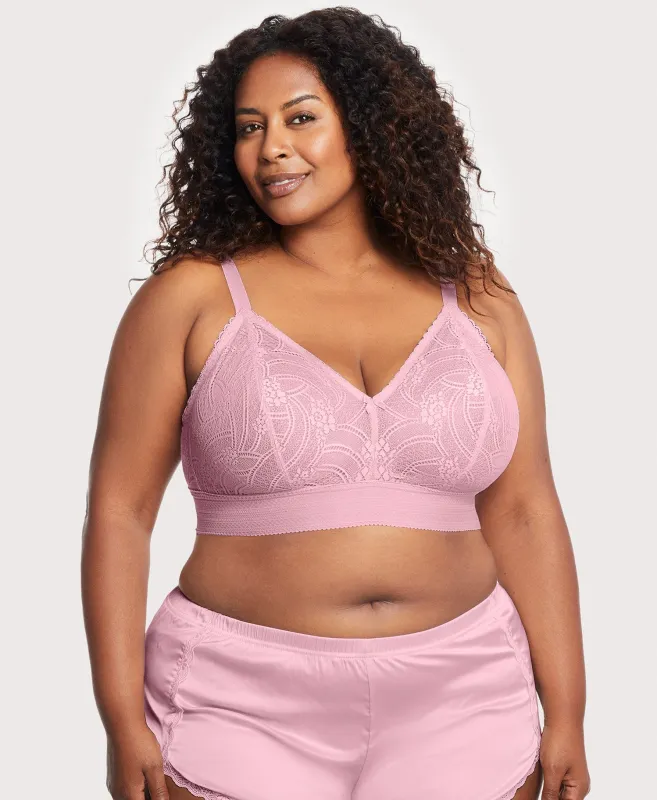 Bramour Gramercy Triangle Lace Bralette made by Glamorise