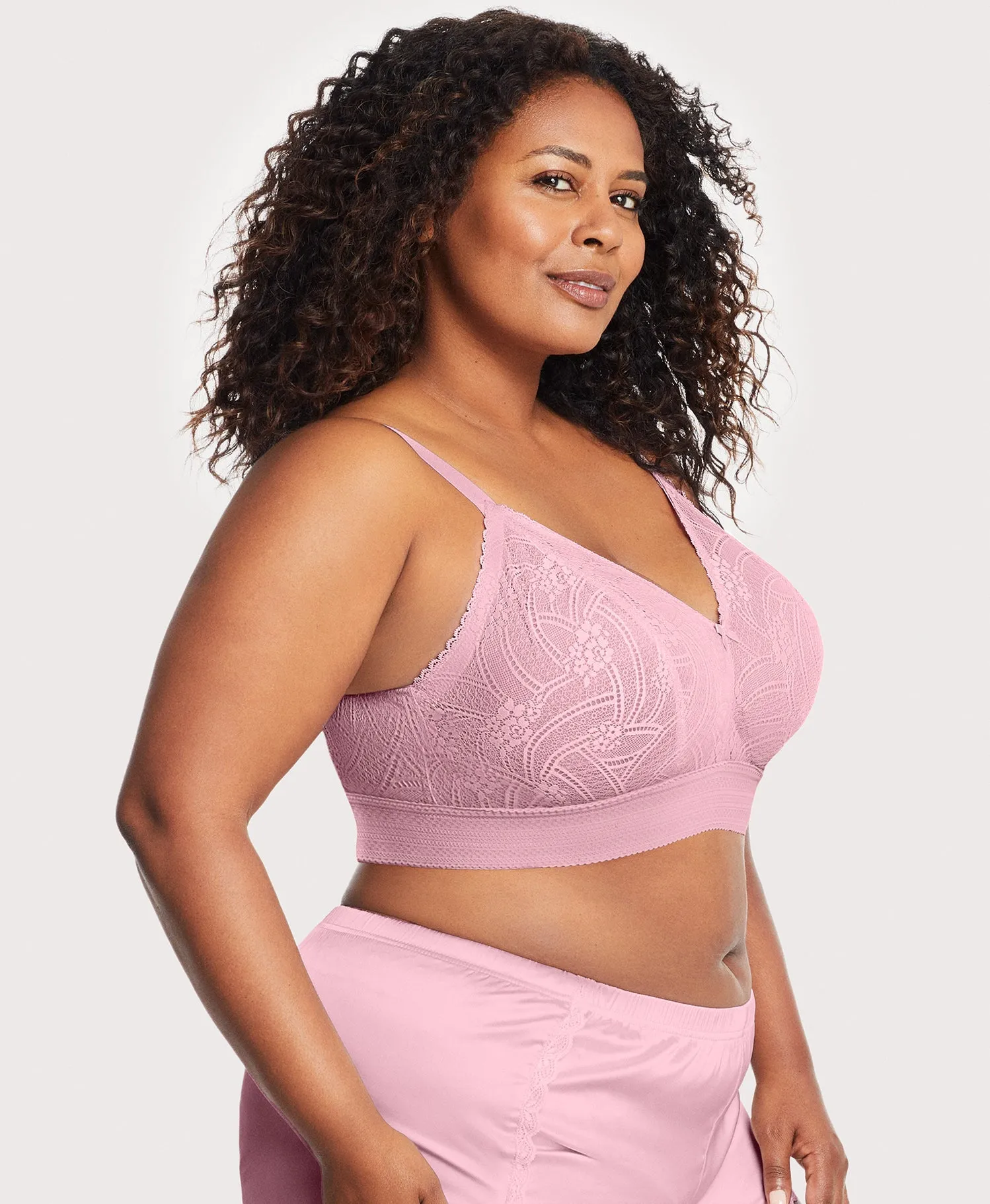 Bramour Gramercy Triangle Lace Bralette sold by Ashley Stewart product image thumbnail 3