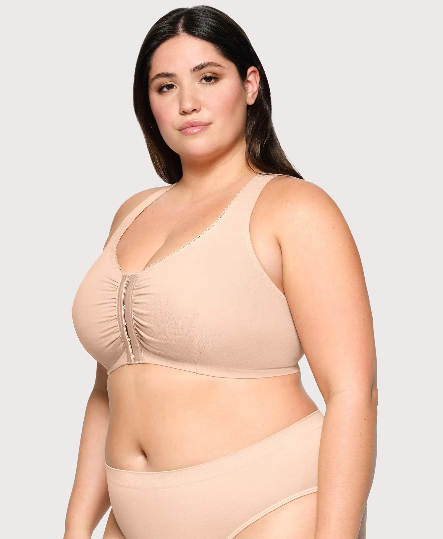 Lace Panel T Back Comfort Bra sold by Ashley Stewart product image thumbnail 4