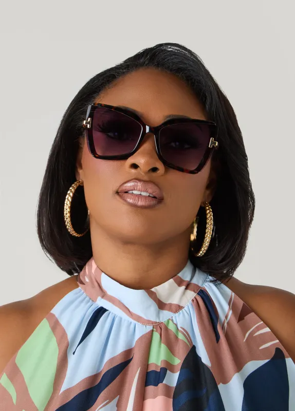Tortoiseshell Square Sunglasses made by Ashley Stewart