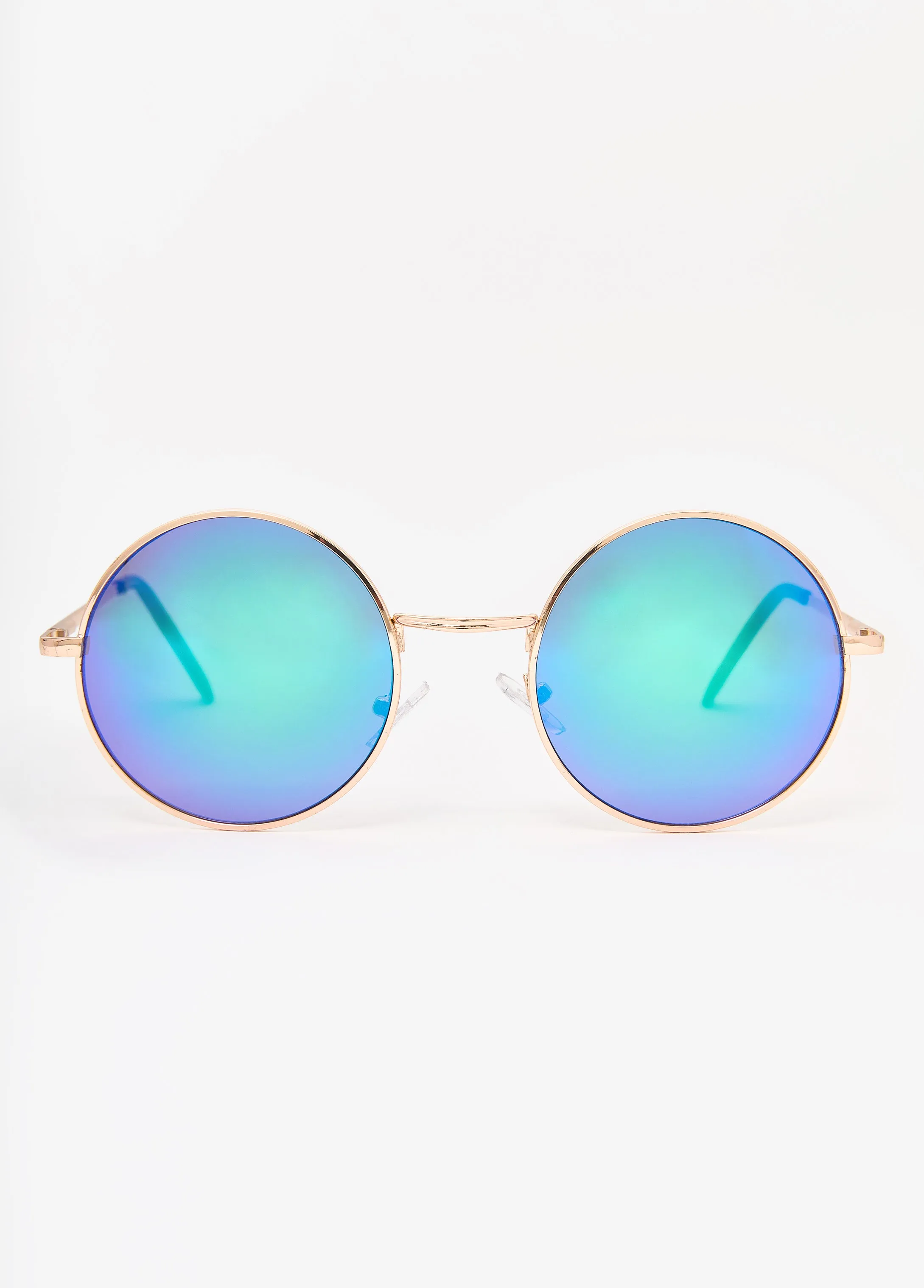 Reflective Round Frame Sunglasses sold by Ashley Stewart product image thumbnail 2