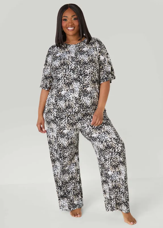 Anne Klein Animal PJs Set made by Ashley Stewart
