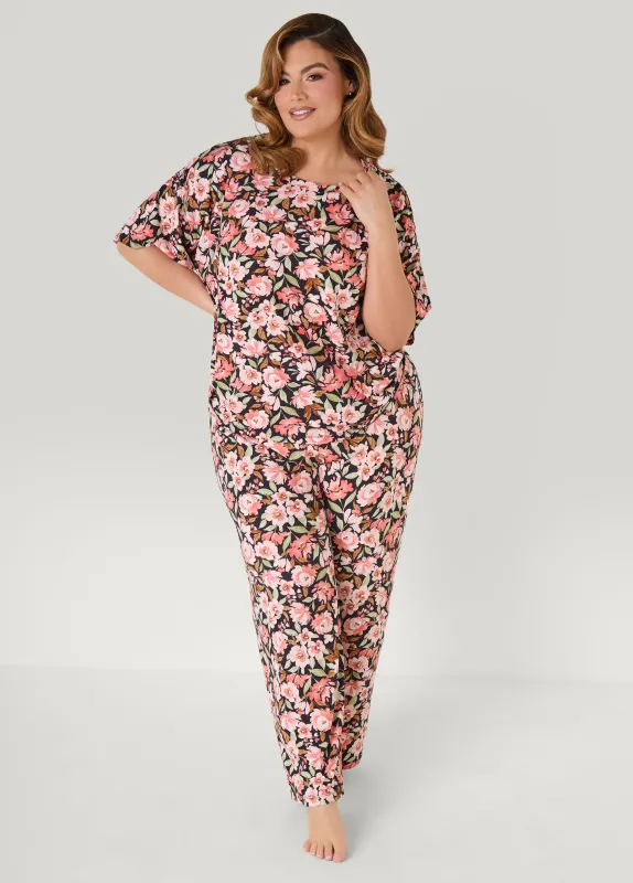 Anne Klein Floral PJs Set made by Ashley Stewart