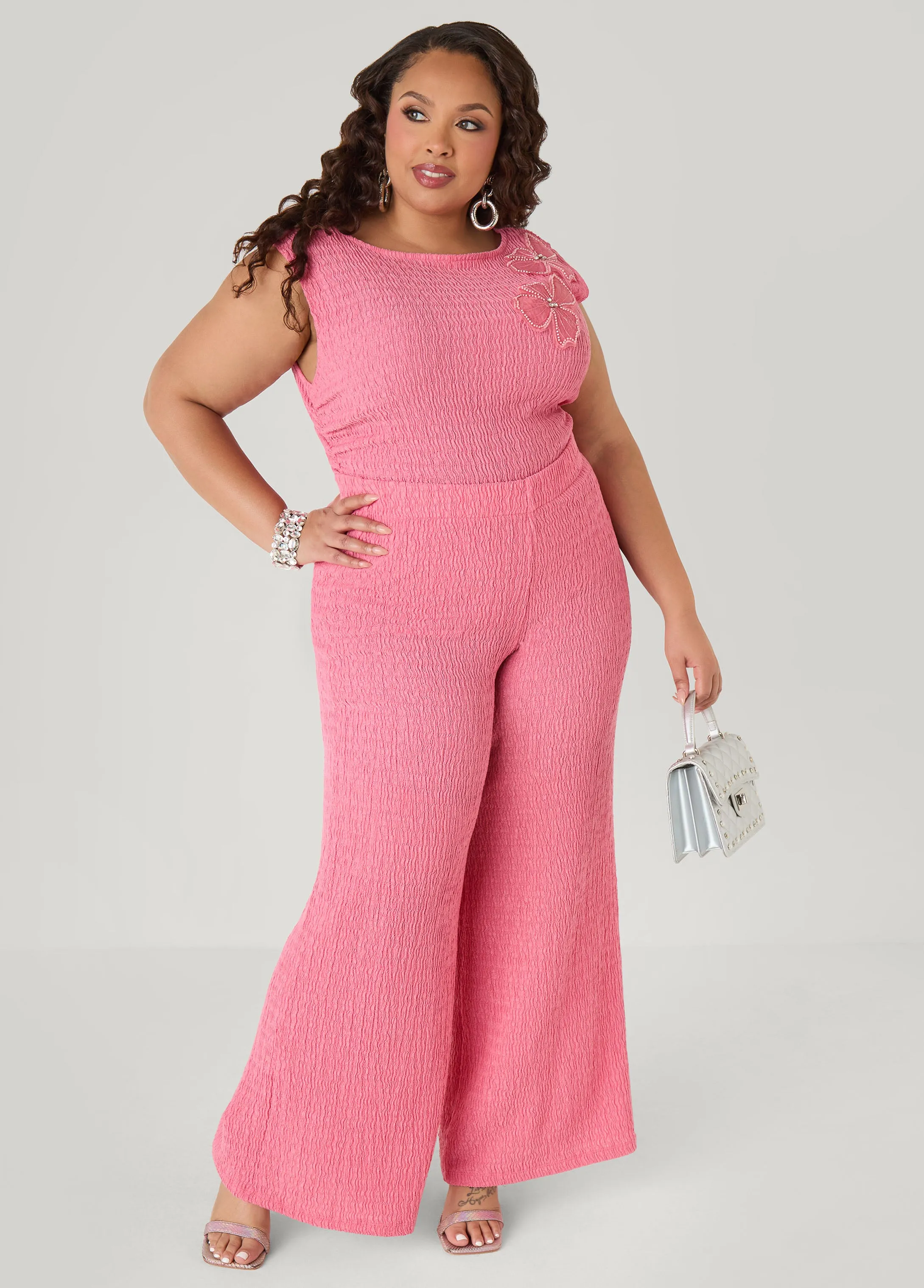 Textured Pull On Pants sold by Ashley Stewart product image thumbnail 4