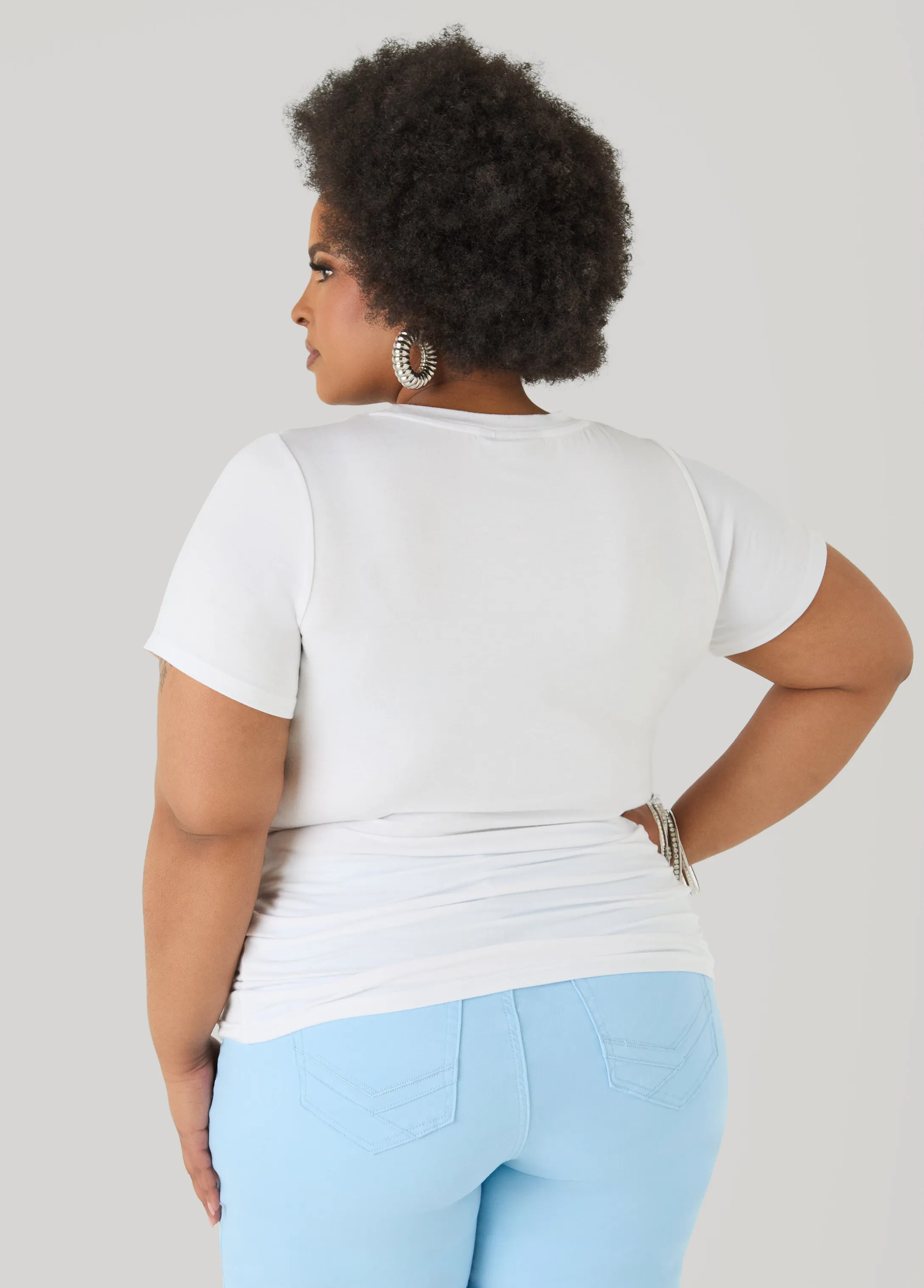 Necklace Graphic Tee sold by Ashley Stewart product image thumbnail 2