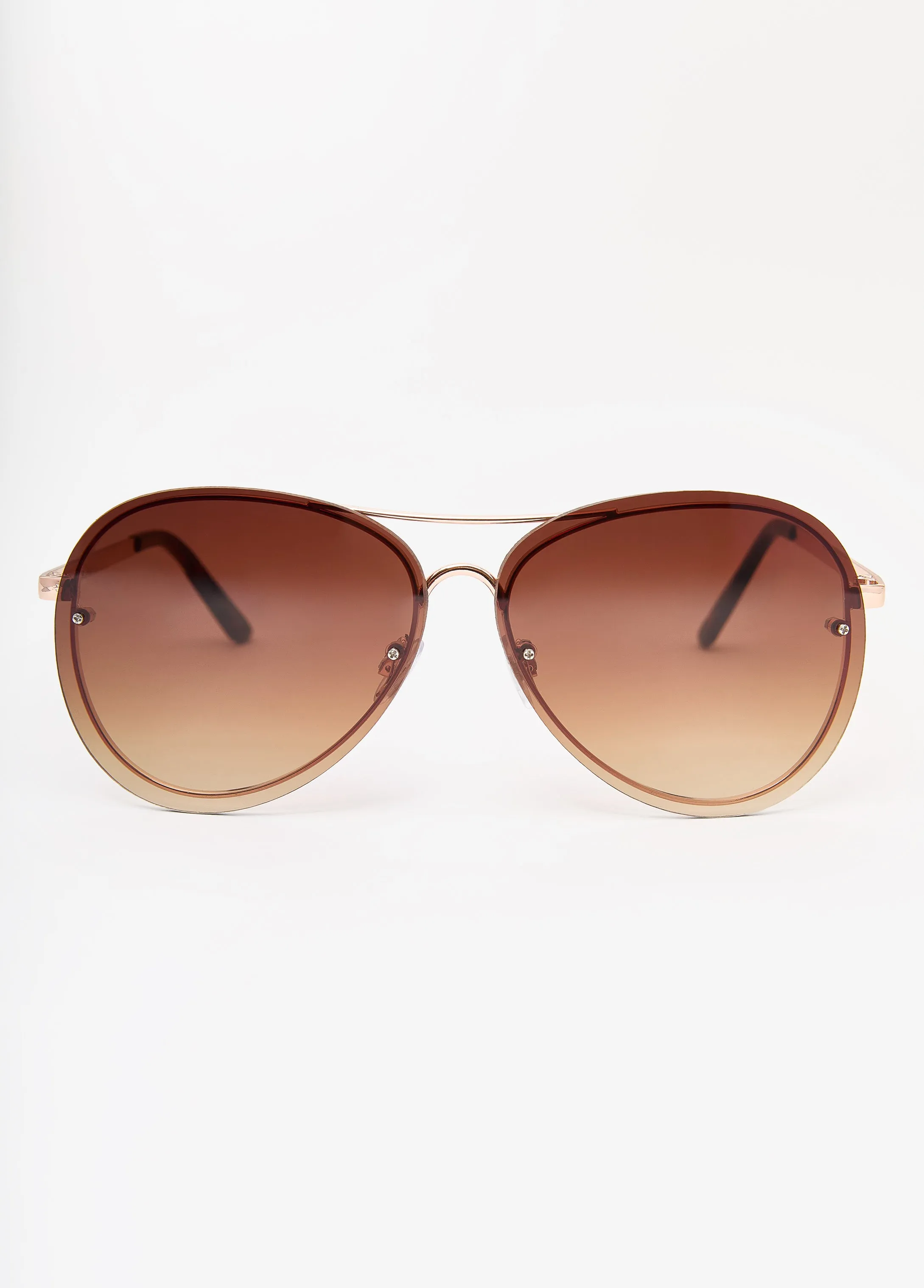 Rimless Aviator Sunglasses sold by Ashley Stewart product image thumbnail 2