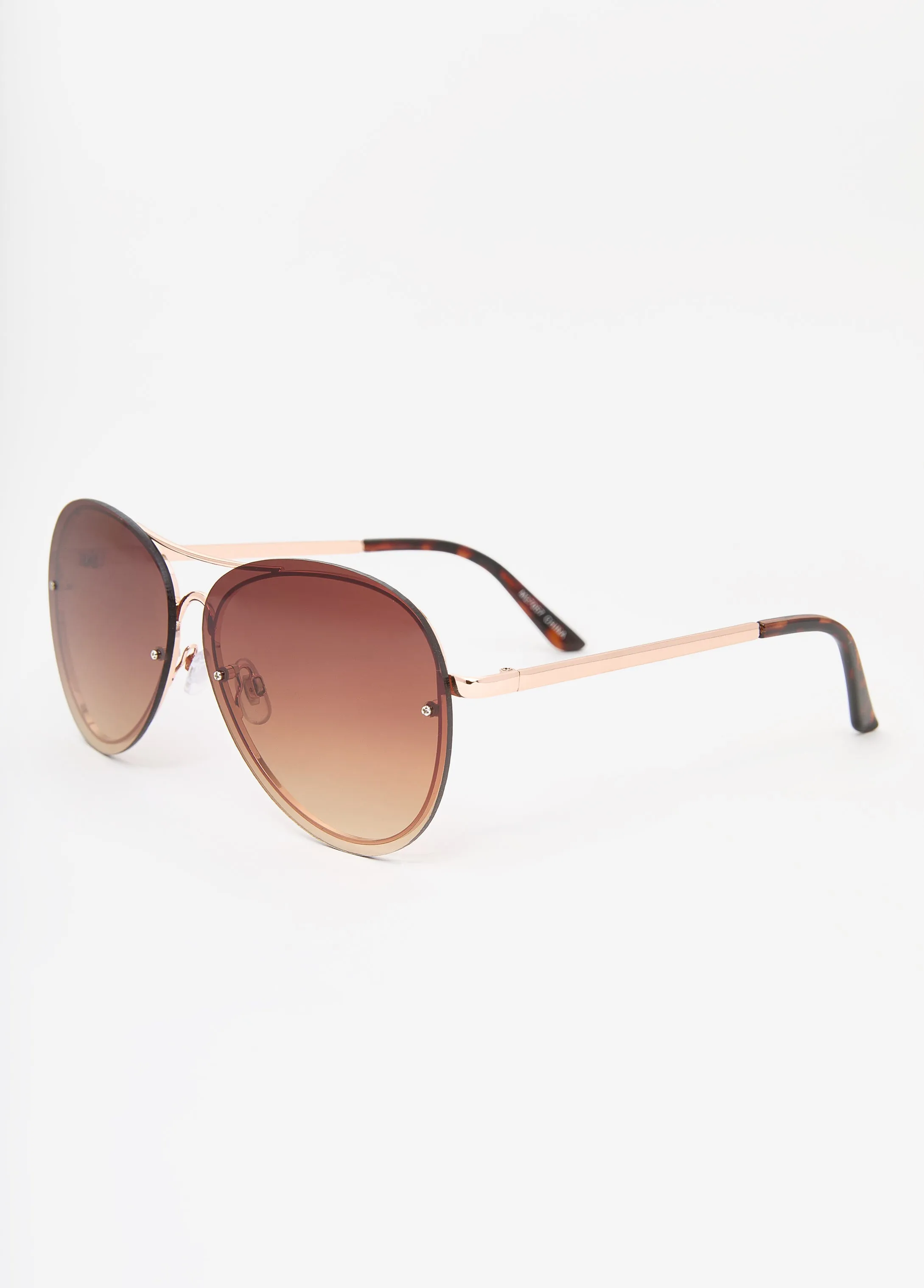 Rimless Aviator Sunglasses sold by Ashley Stewart product image thumbnail 3