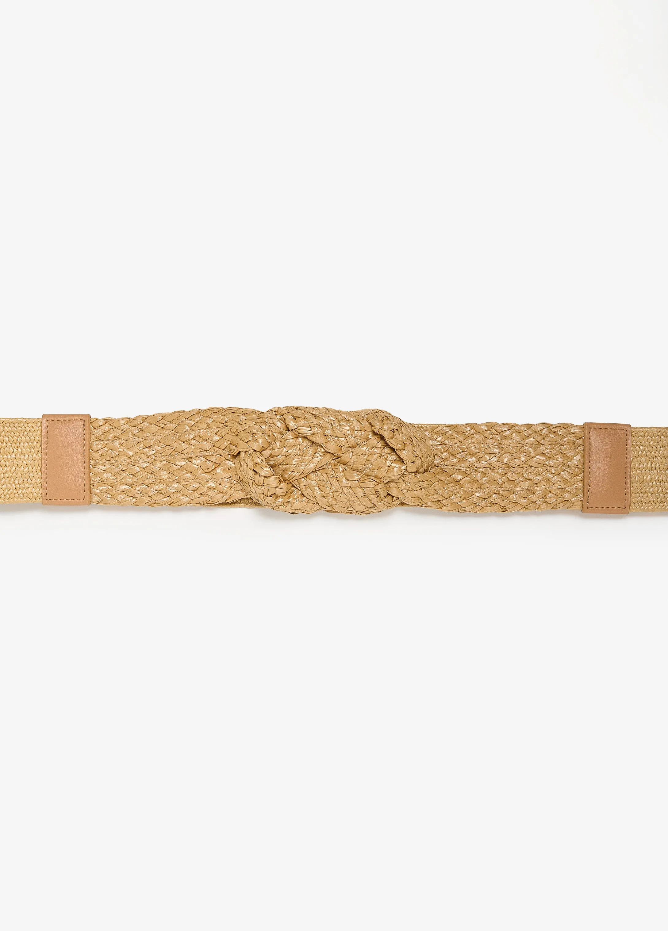 Braided Straw Stretch Belt sold by Ashley Stewart product image thumbnail 2