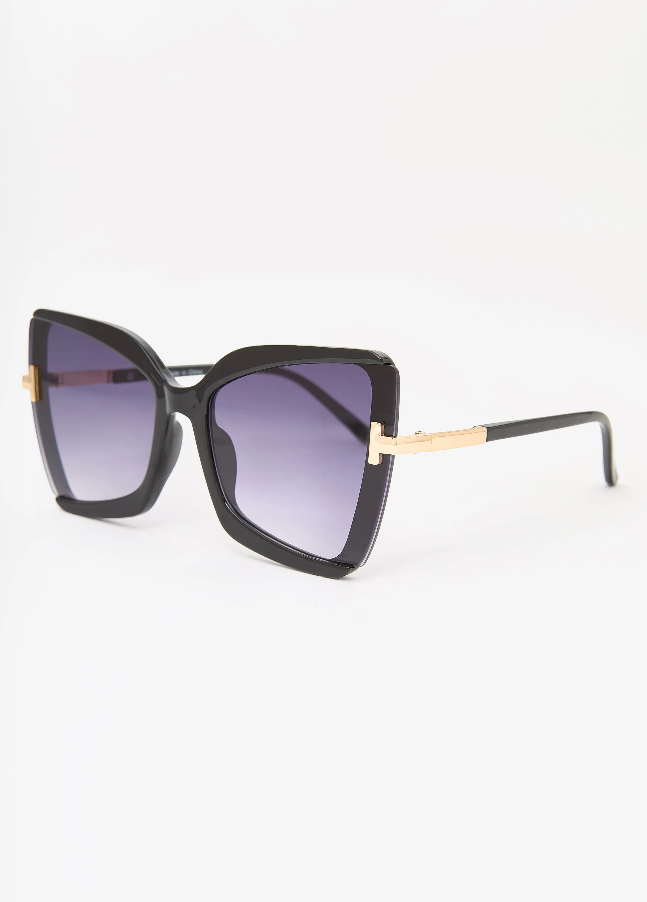 Tinted Square Frame Sunglasses sold by Ashley Stewart product image thumbnail 3