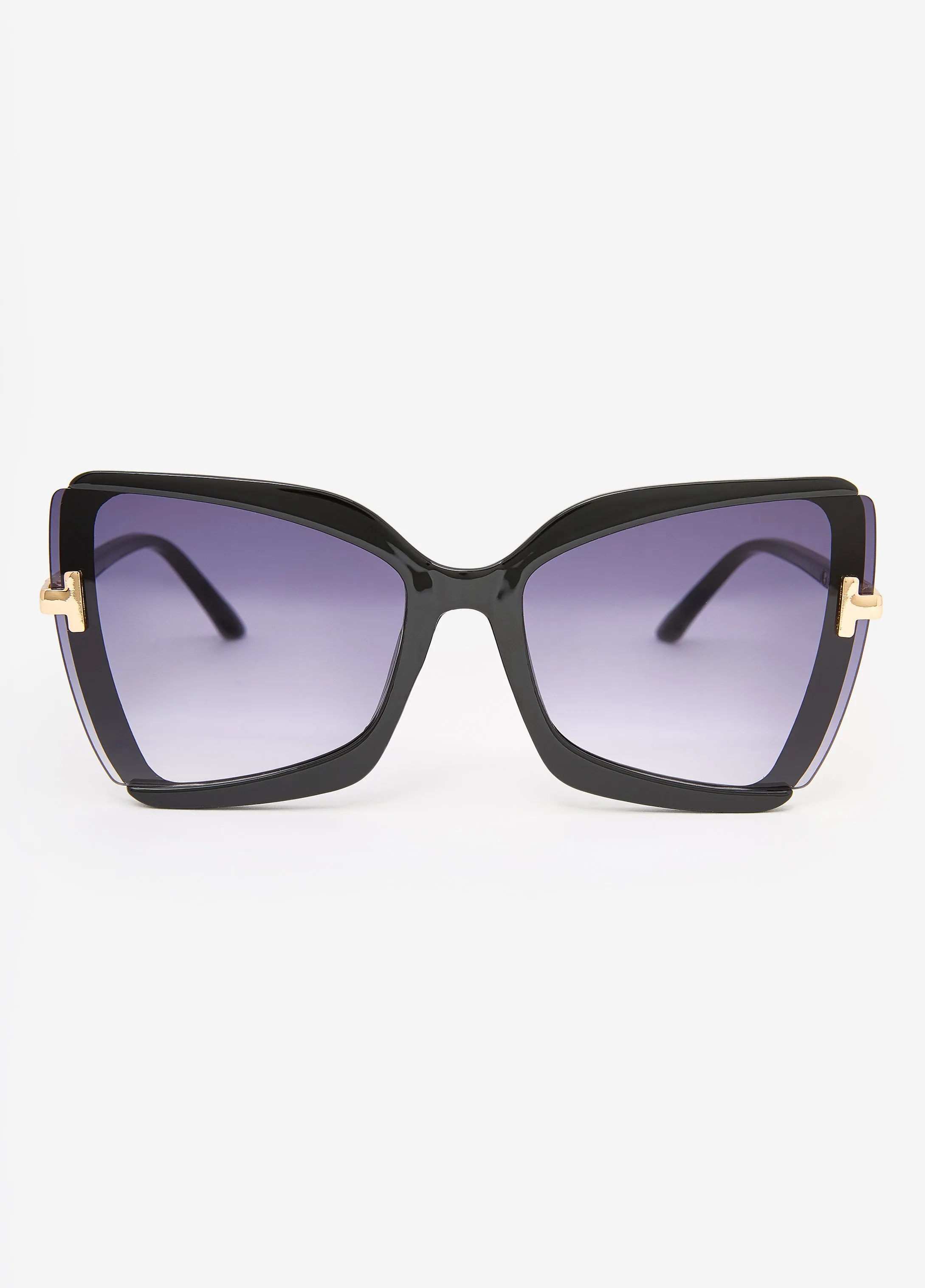 Tinted Square Frame Sunglasses sold by Ashley Stewart product image thumbnail 2