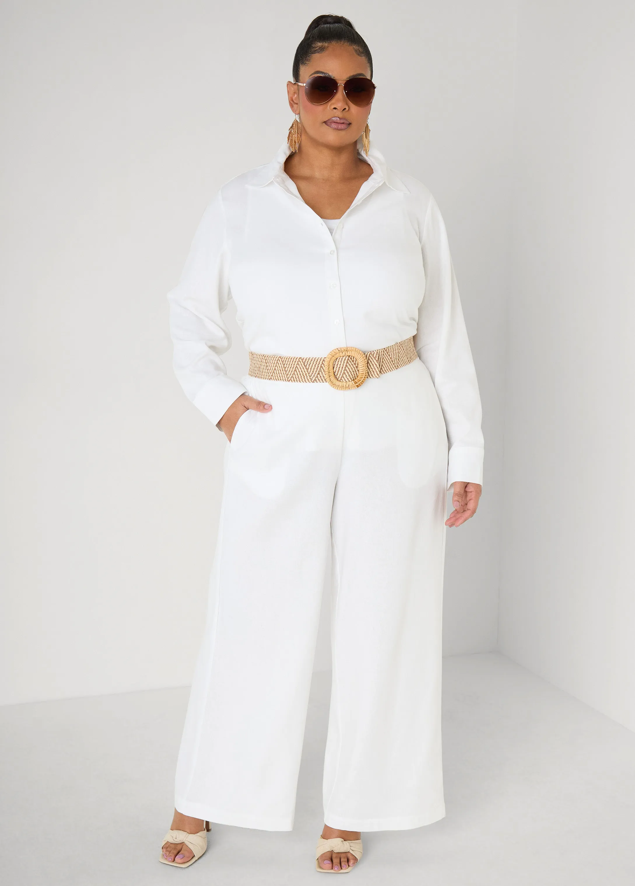 Raffia Stretch Belt sold by Ashley Stewart