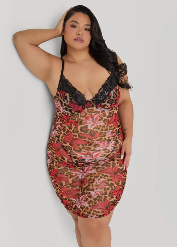 Leopard Flower Set made by Ashley Stewart