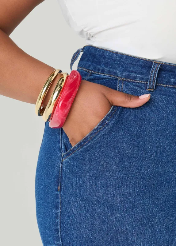 Three Piece Marble Bangle Set made by Ashley Stewart