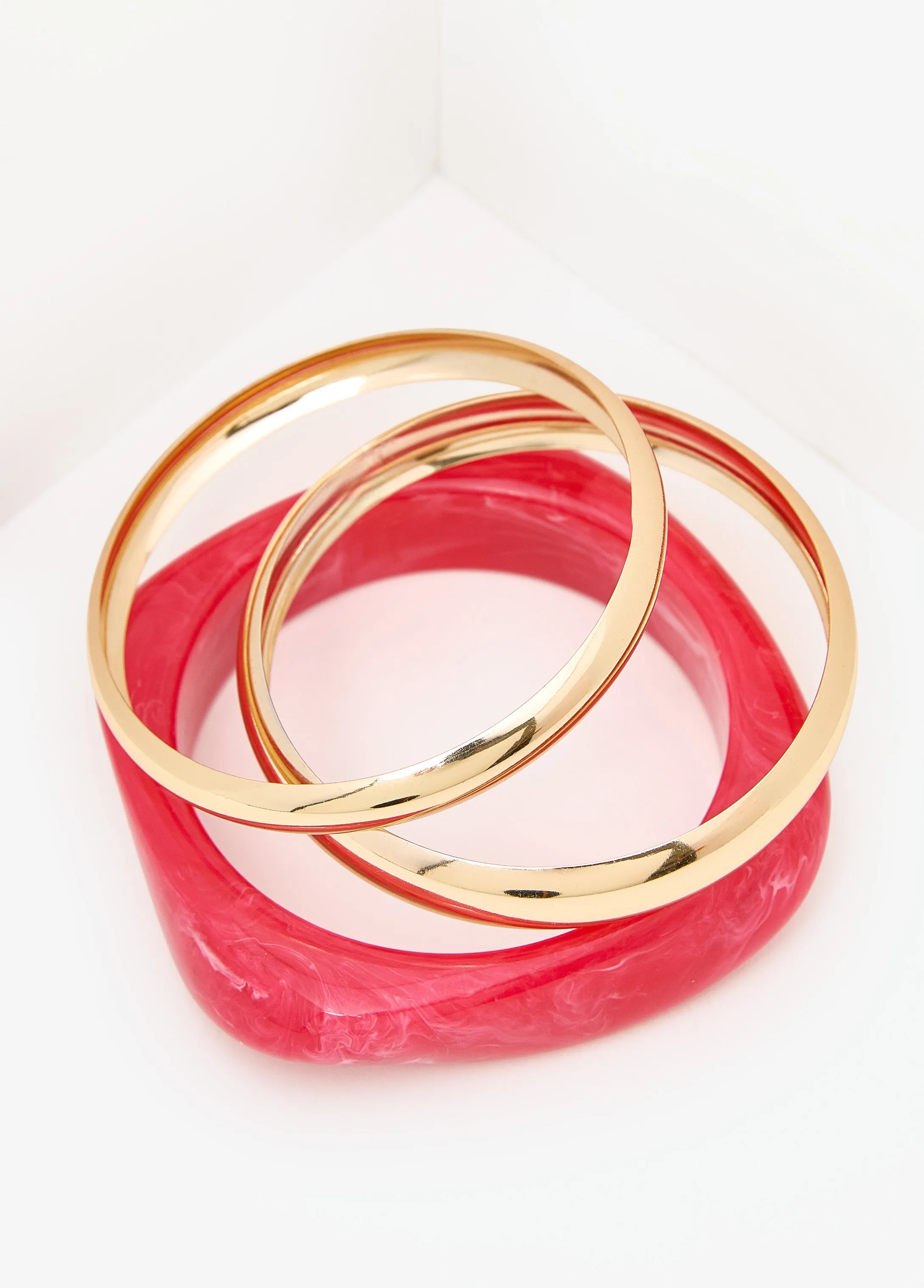 Three Piece Marble Bangle Set sold by Ashley Stewart product image thumbnail 2