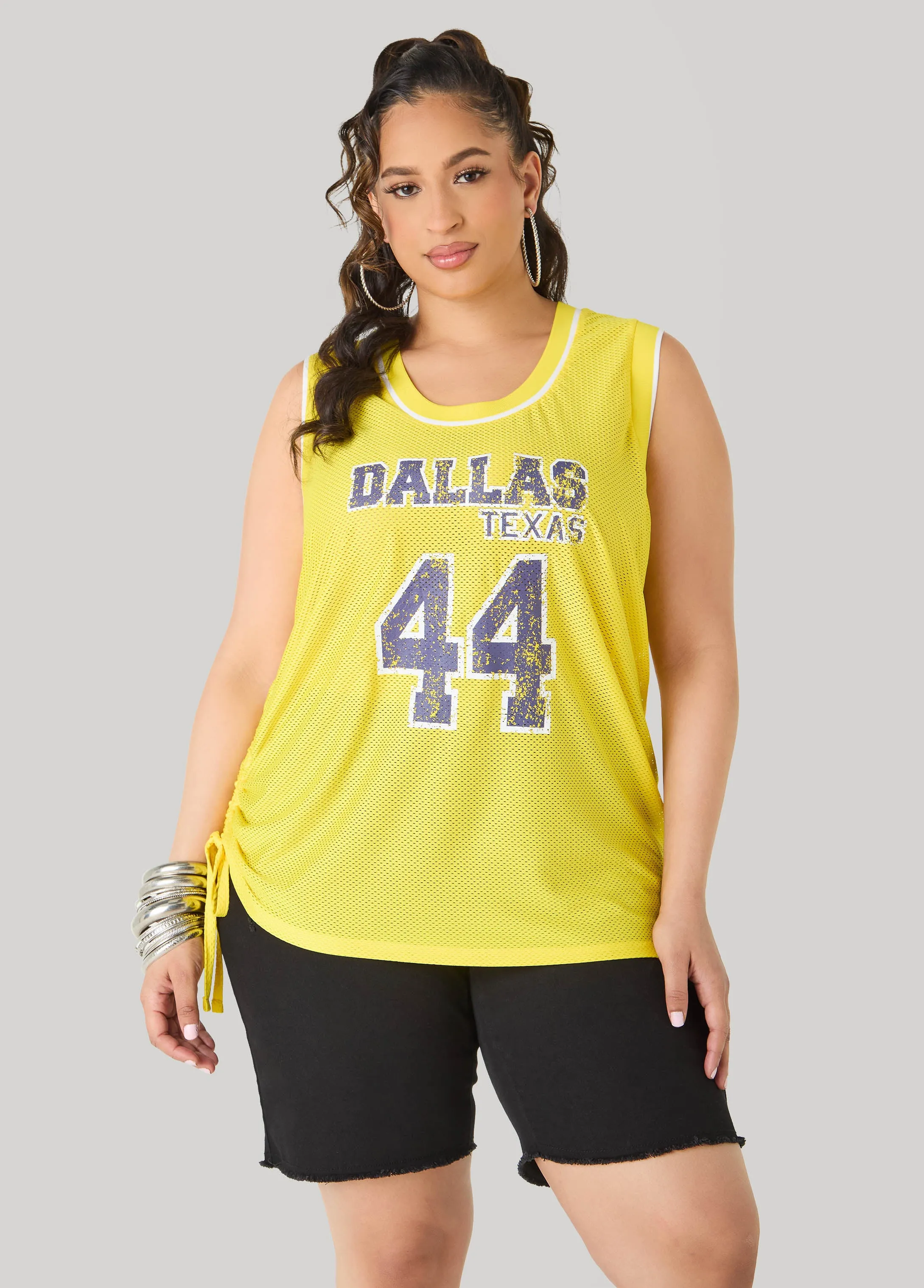 Drawstring Basketball Jersey sold by Ashley Stewart product image thumbnail 5