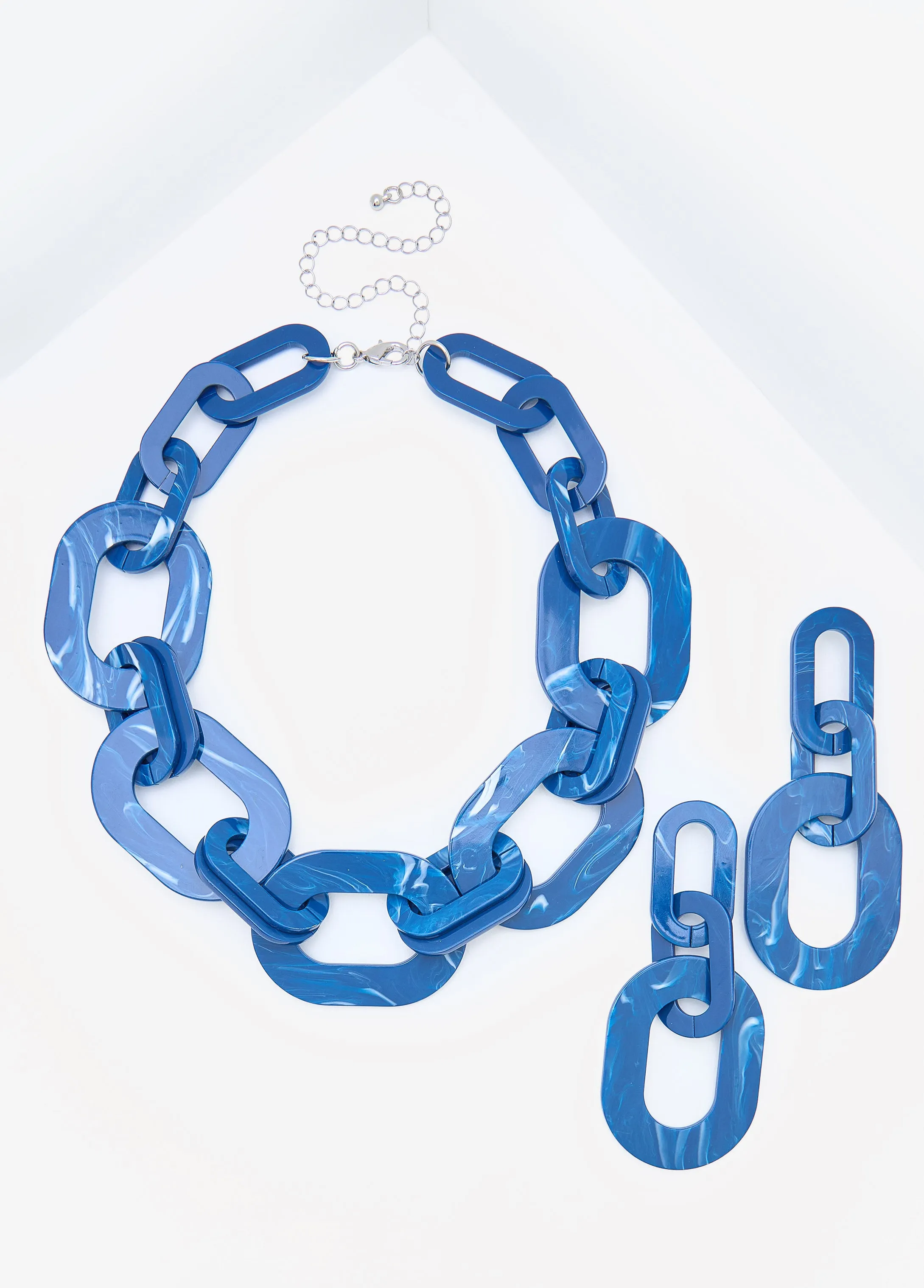 Marble Chain Link Necklace Set sold by Ashley Stewart product image thumbnail 2