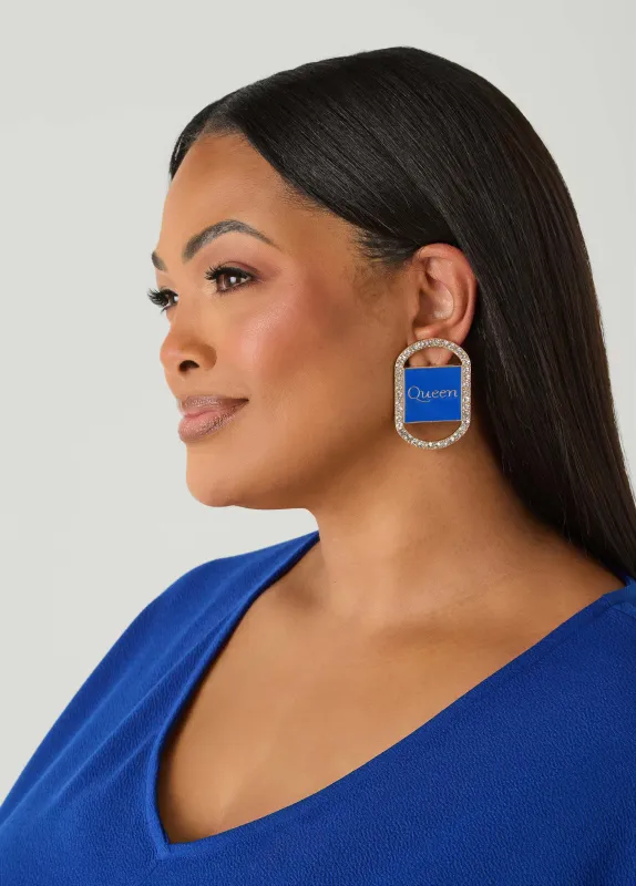 Crystal Queen Earrings made by Ashley Stewart