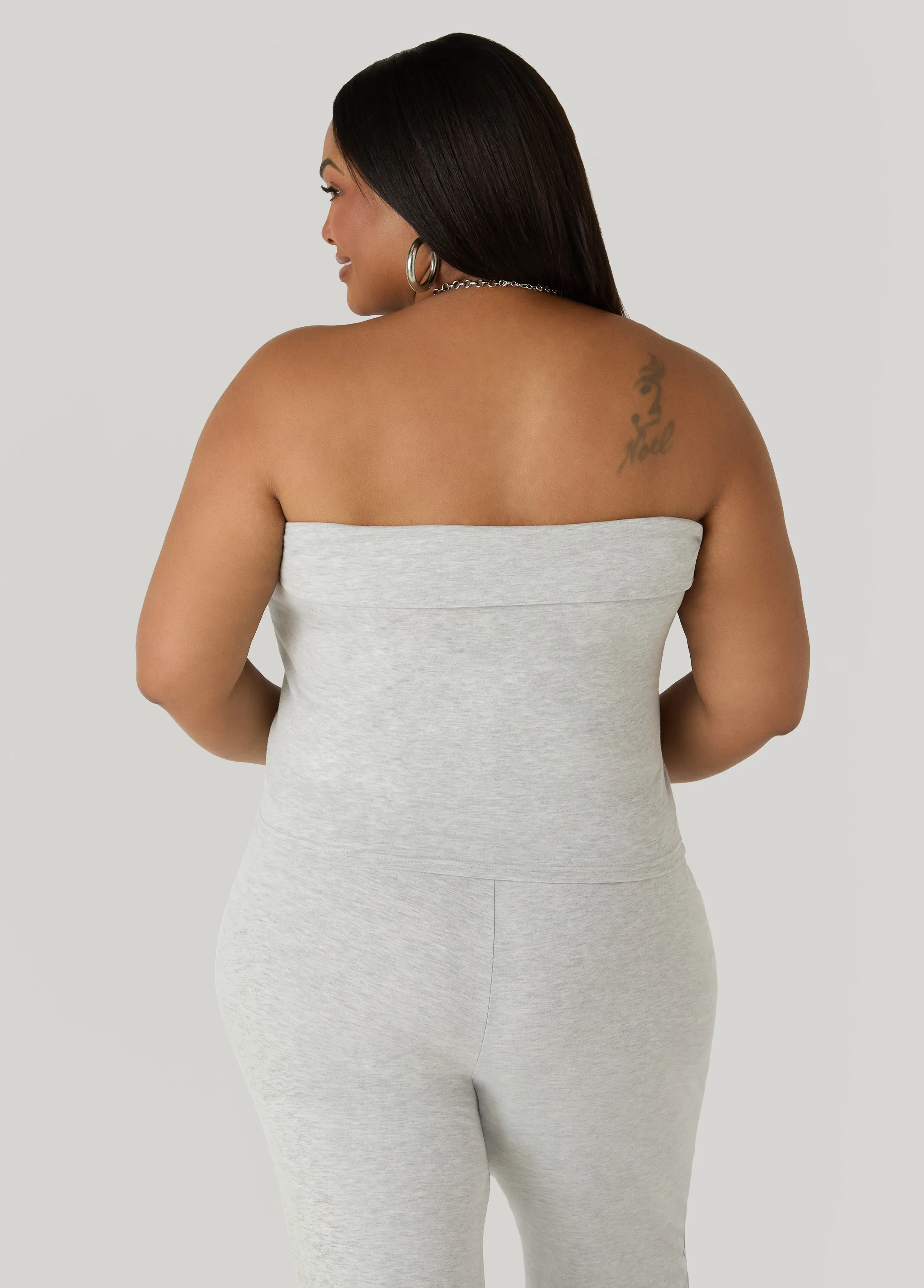 Foldover Tube Top sold by Ashley Stewart product image thumbnail 2