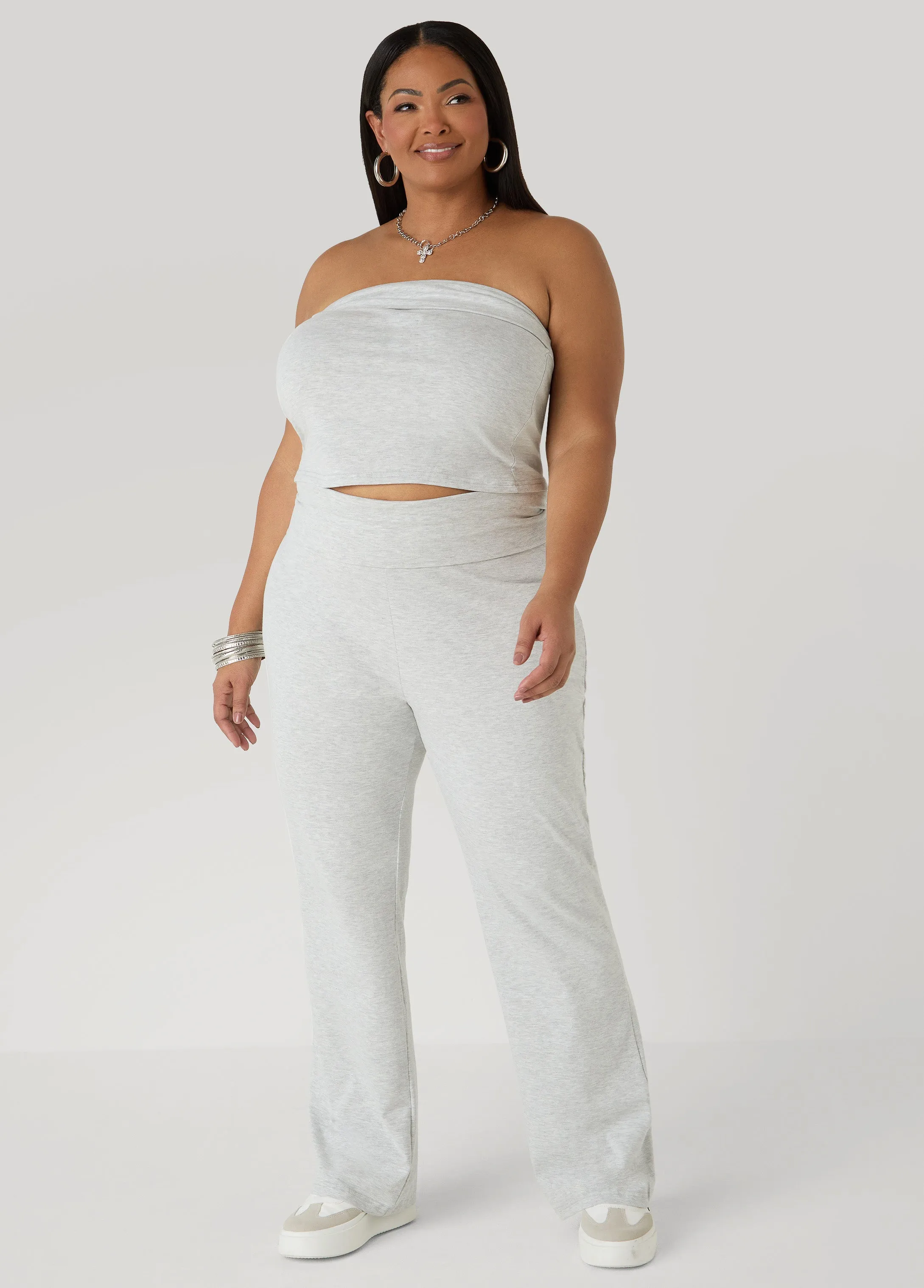 Foldover Tube Top sold by Ashley Stewart product image thumbnail 3