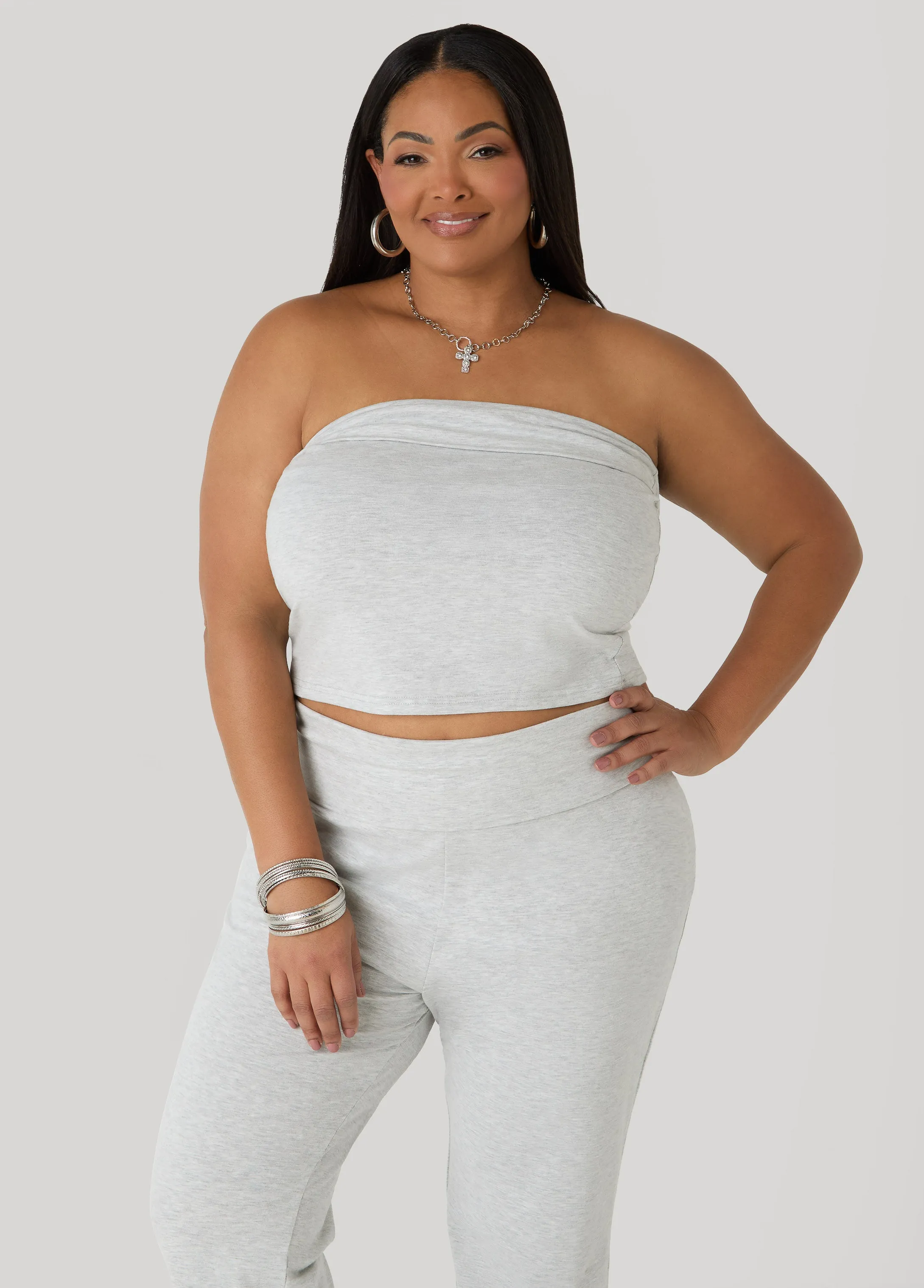 Foldover Tube Top sold by Ashley Stewart