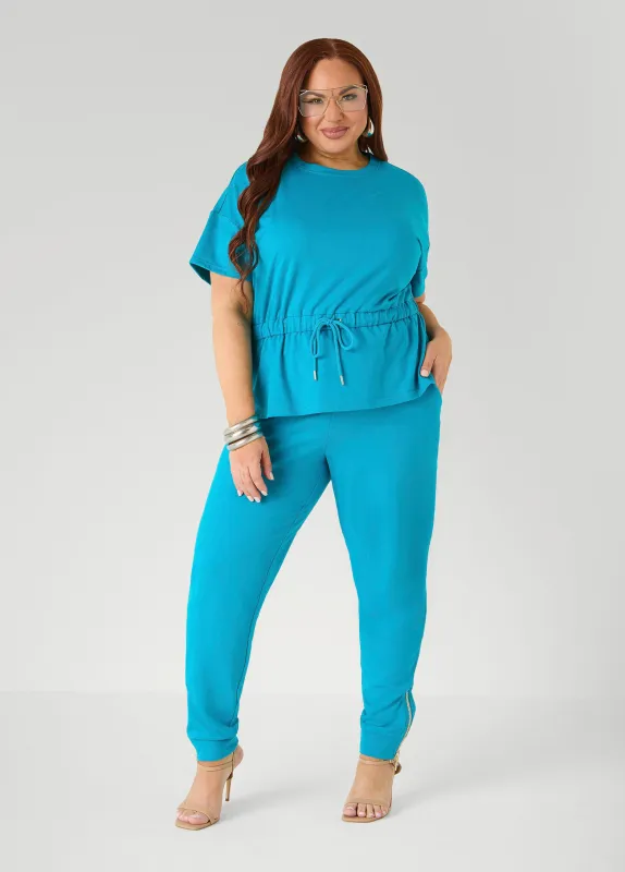 Ankle Zip Joggers made by Ashley Stewart