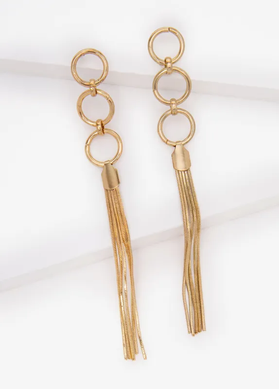 Tasseled Ring Earrings made by Ashley Stewart